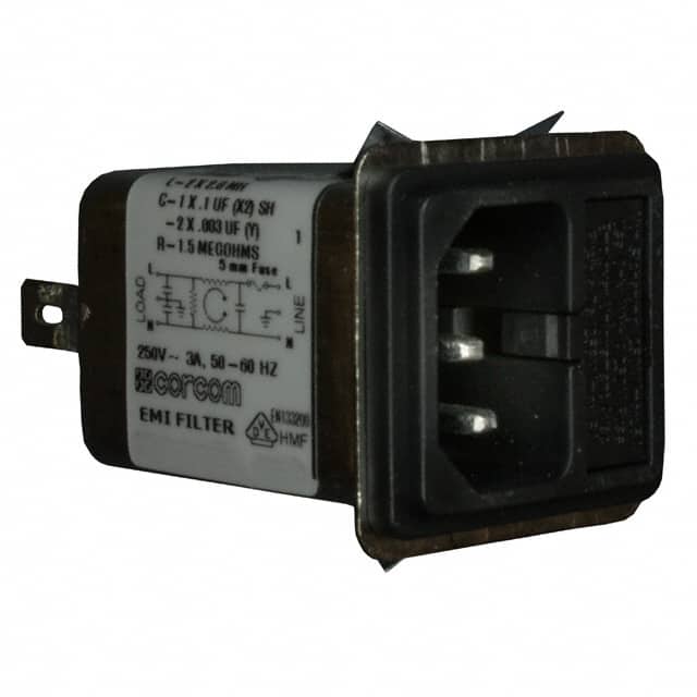 6609117-3 PWR ENT MOD RCPT IEC320-C14 PNL