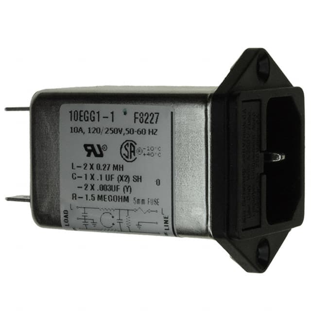 3-1609115-4 PWR ENT MOD RCPT IEC320-C14 PNL