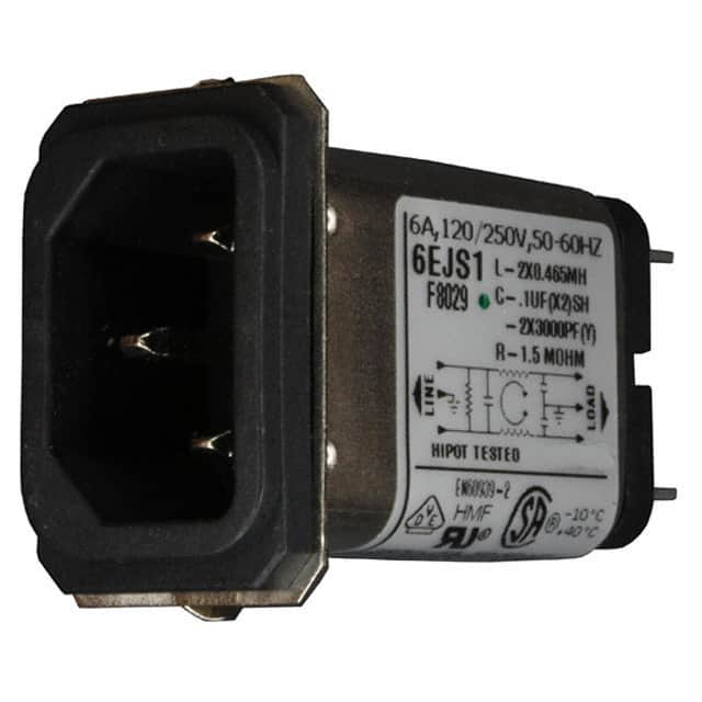 1-6609006-2 PWR ENT RCPT IEC320-C14 PANEL QC
