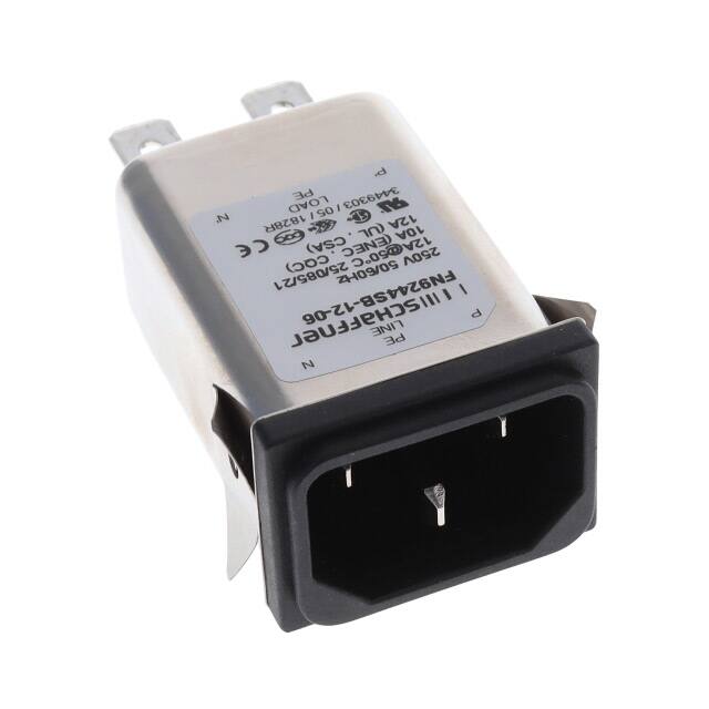 FN9244SB-12-06 PWR ENT RCPT IEC320-C14 PANEL QC