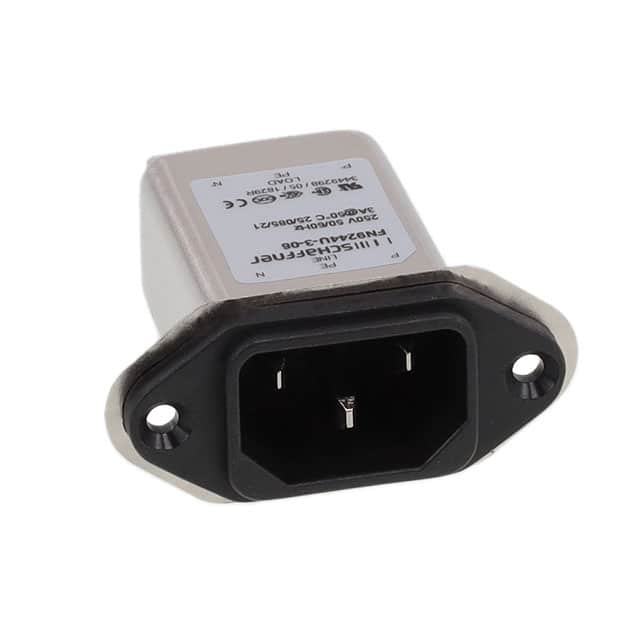 FN9244U-3-06 PWR ENT RCPT IEC320-C14 PANEL QC