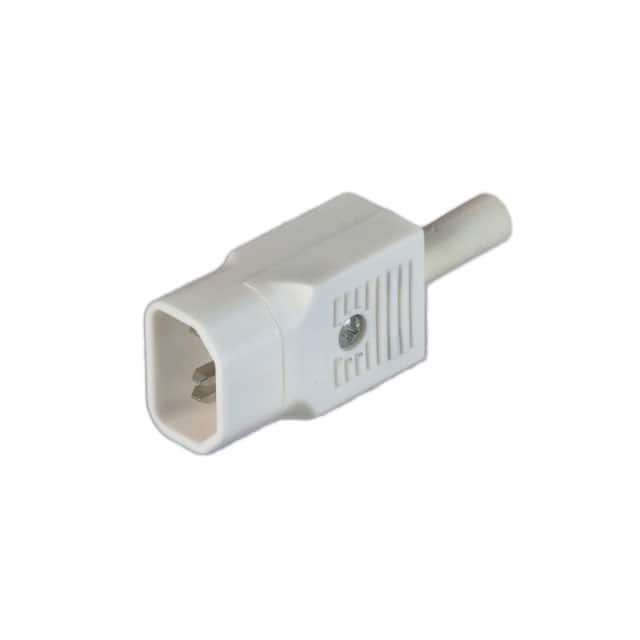 PX0686/WH CONN AC PLUG STR MALE WHITE