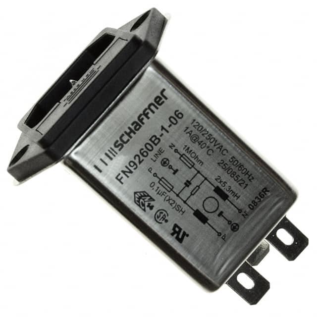 FN9260B-1-06 PWR ENT MOD RCPT IEC320-C14 PNL