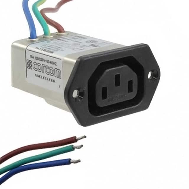 6609018-8 PWR ENT RCPT IEC320-C14 PNL WIRE