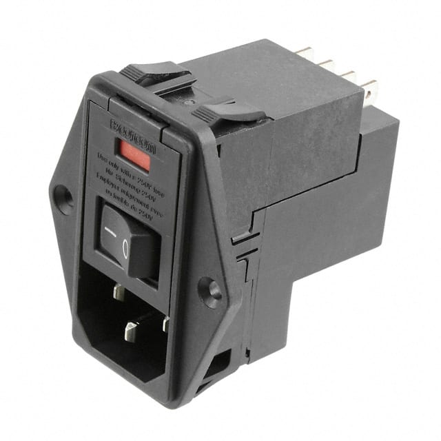 4-6609929-4 PWR ENT MOD RCPT IEC320-C14 PNL
