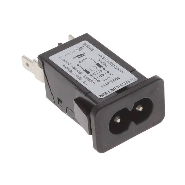 5008.3111 PWR ENT RCPT IEC320-C8 PANEL QC