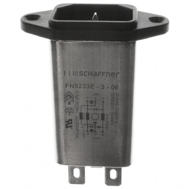 FN9233E-3-06 PWR ENT RCPT IEC320-C14 PANEL QC
