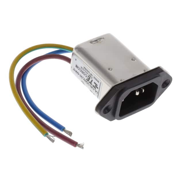 3-6609006-2 PWR ENT RCPT IEC320-C14 PNL WIRE