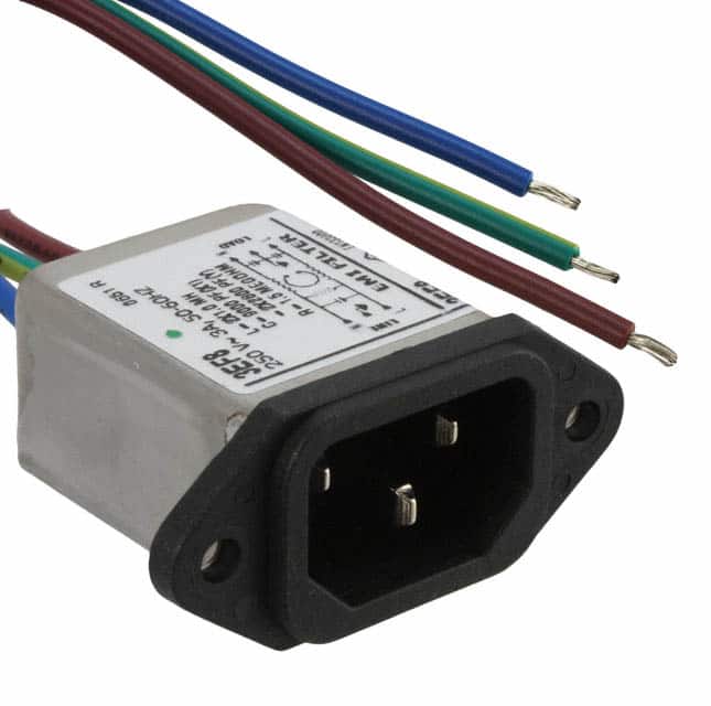 6609014-8 PWR ENT RCPT IEC320-C14 PNL WIRE
