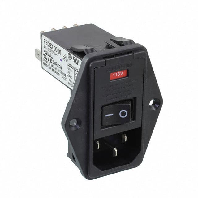 7-6609955-6 PWR ENT MOD RCPT IEC320-C14 PNL