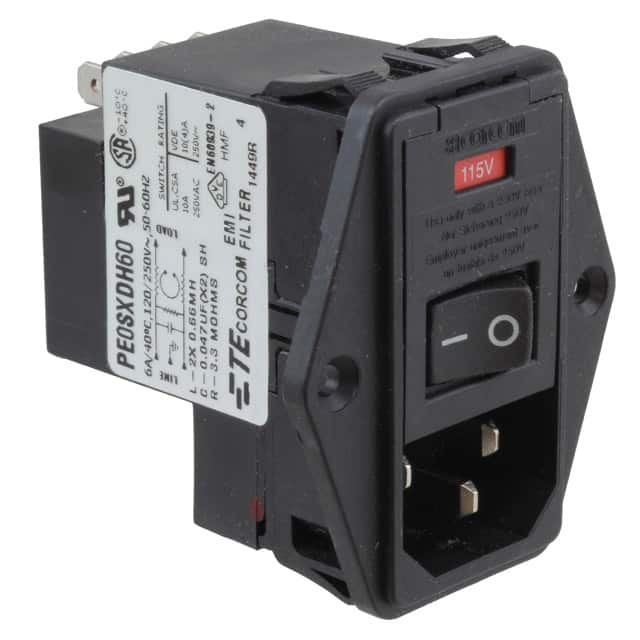 1-6609929-3 PWR ENT MOD RCPT IEC320-C14 PNL