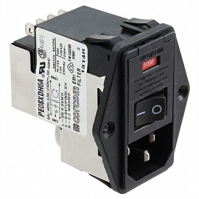 1-6609929-1 PWR ENT MOD RCPT IEC320-C14 PNL