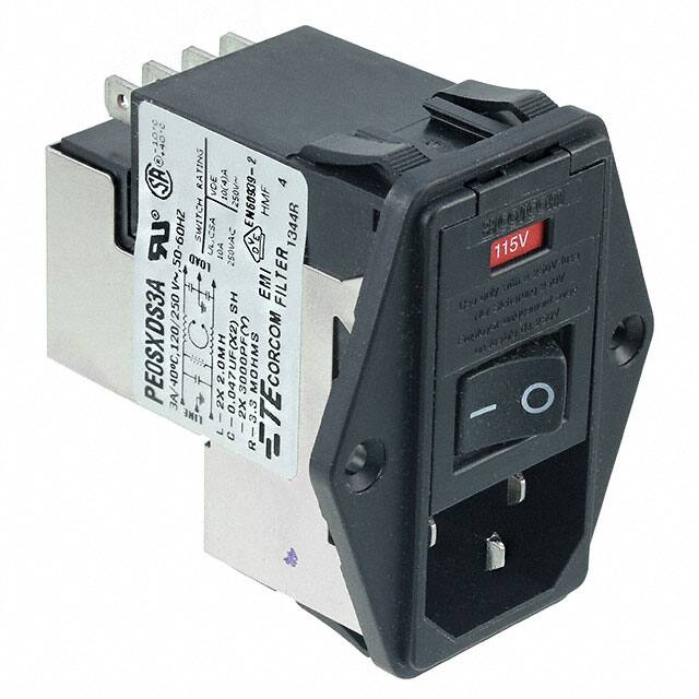 1-6609104-9 PWR ENT MOD RCPT IEC320-C14 PNL