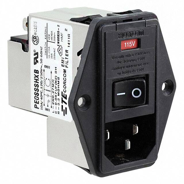 8-6609928-6 PWR ENT MOD RCPT IEC320-C14 PNL