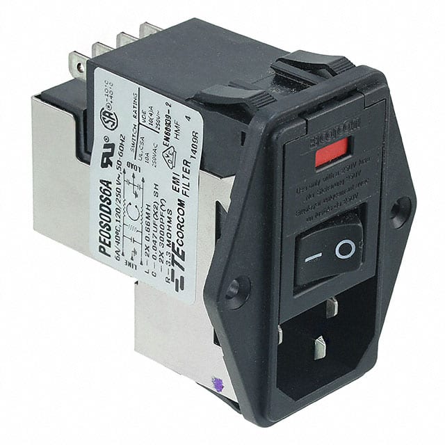 5-6609929-4 PWR ENT MOD RCPT IEC320-C14 PNL