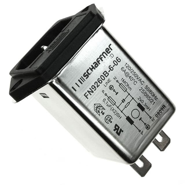 FN9260B-6-06 PWR ENT MOD RCPT IEC320-C14 PNL