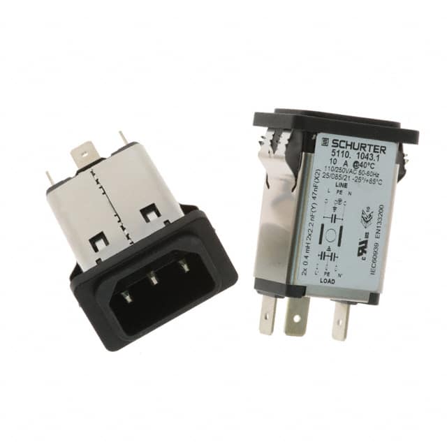 5110.1043.1 PWR ENT RCPT IEC320-C14 PANEL QC