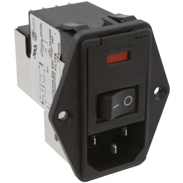 6609929-4 PWR ENT MOD RCPT IEC320-C14 PNL