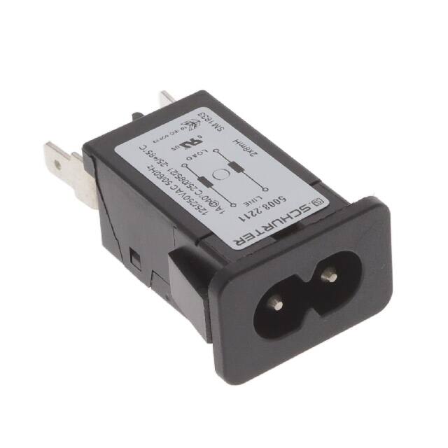 5008.2211 PWR ENT RCPT IEC320-C8 PANEL QC