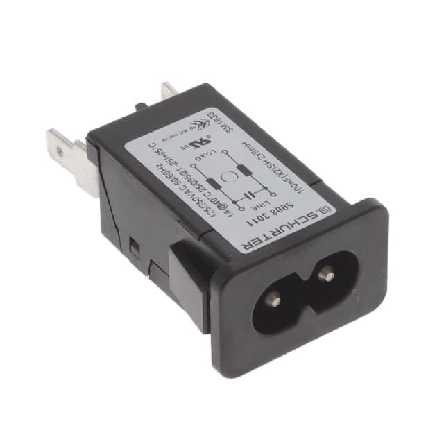 5008.3011 PWR ENT RCPT IEC320-C8 PANEL QC