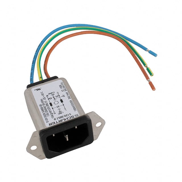 5120.0057.0 PWR ENT RCPT IEC320-C14 PNL WIRE