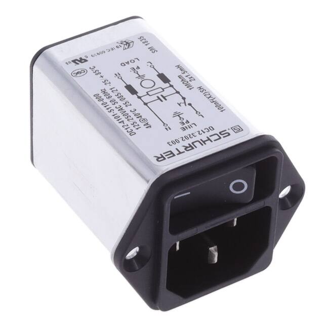 DC12.3202.003 PWR ENT MOD RCPT IEC320-C14 PNL