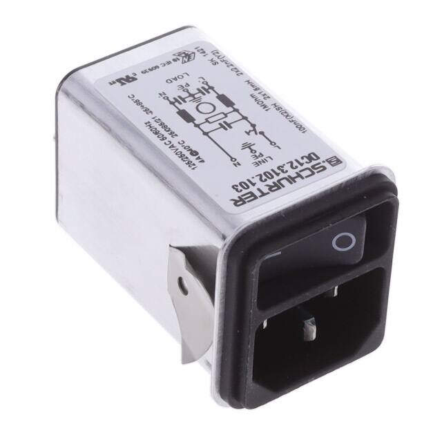 DC12.3102.103 PWR ENT MOD RCPT IEC320-C14 PNL