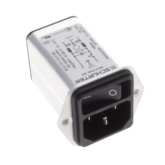 DC12.5102.203 PWR ENT MOD RCPT IEC320-C14 PNL