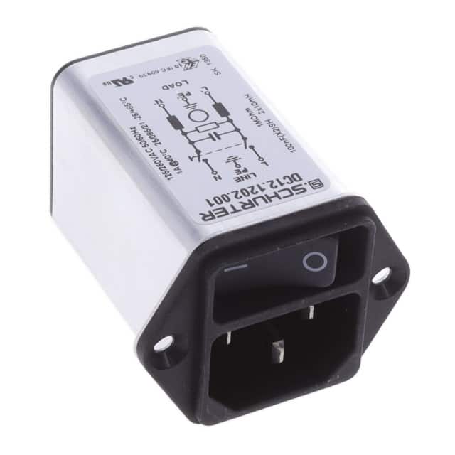 DC12.1202.001 PWR ENT MOD RCPT IEC320-C14 PNL