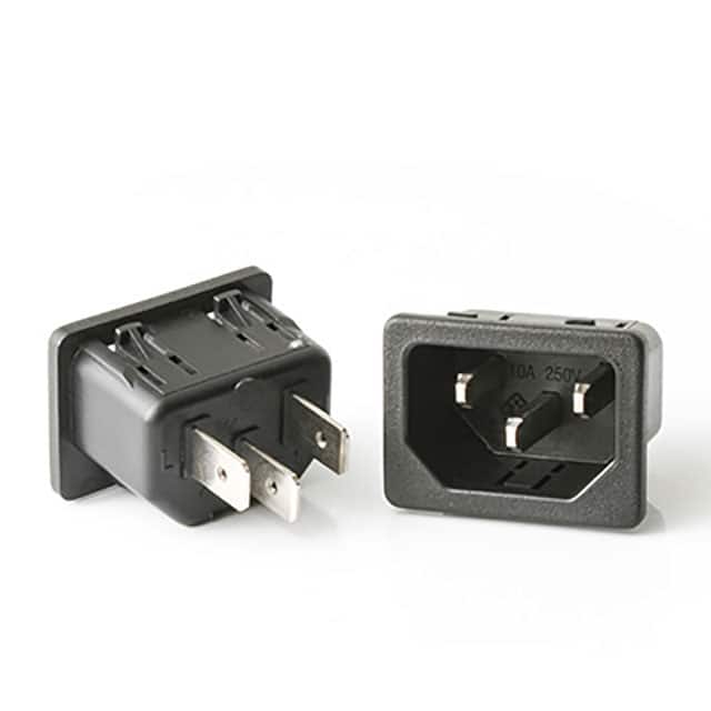 83030800 IEC 60320 C14 SNAP IN INLET 3.0