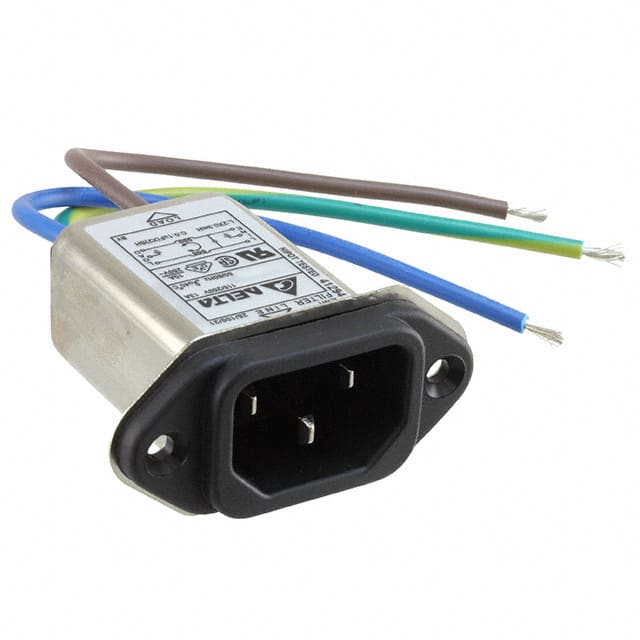 10GEEW3QM PWR ENT RCPT IEC320-C14 PNL WIRE