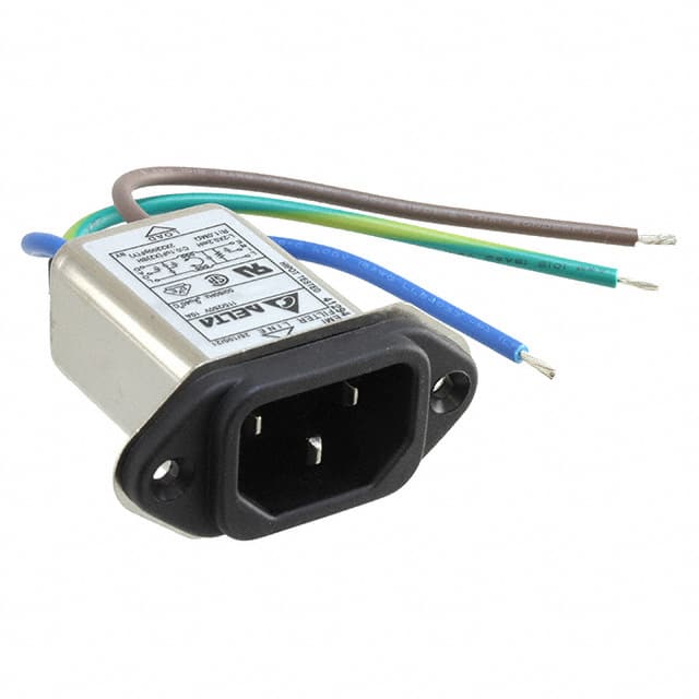 10GEEW3E-R PWR ENT RCPT IEC320-C14 PNL WIRE