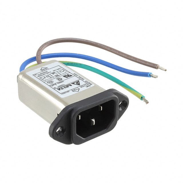 03GKEW3E PWR ENT RCPT IEC320-C14 PNL WIRE