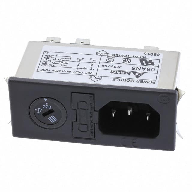 06AN5 PWR ENT MOD RCPT IEC320-C14 PNL