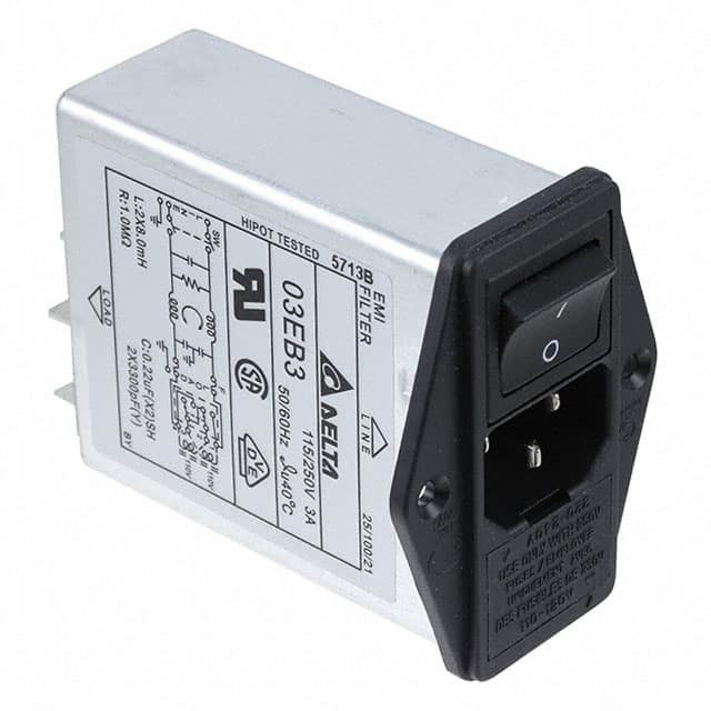 03EB3 PWR ENT MOD RCPT IEC320-C14 PNL