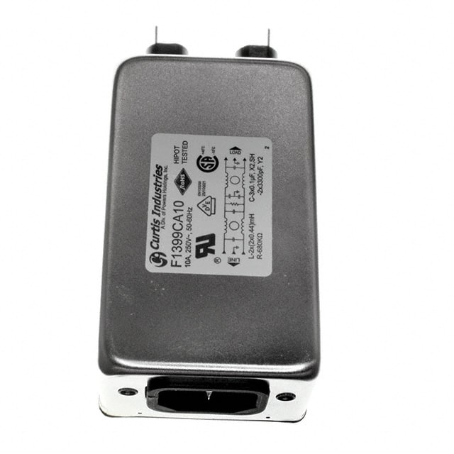 F1399CA10 PWR ENT RCPT IEC320-C14 PANEL QC