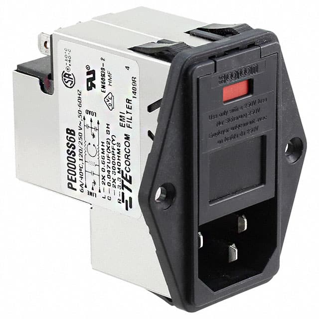 6609931-5 PWR ENT MOD RCPT IEC320-C14 PNL