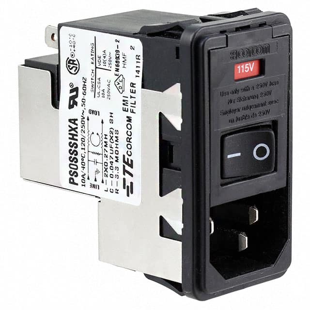 2-6609106-1 PWR ENT MOD RCPT IEC320-C14 PNL