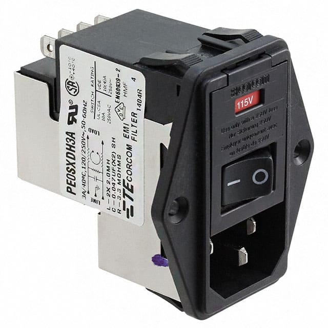 1-6609103-3 PWR ENT MOD RCPT IEC320-C14 PNL