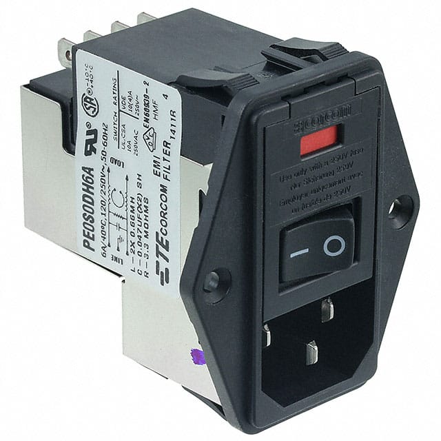 4-6609929-8 PWR ENT MOD RCPT IEC320-C14 PNL