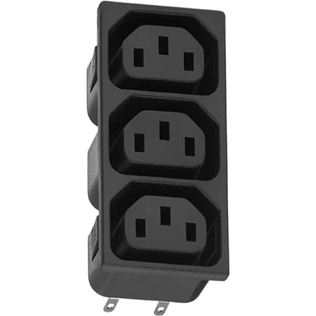 44R02-3121-250 C13, OUTLET, 70C, 3 GANG
