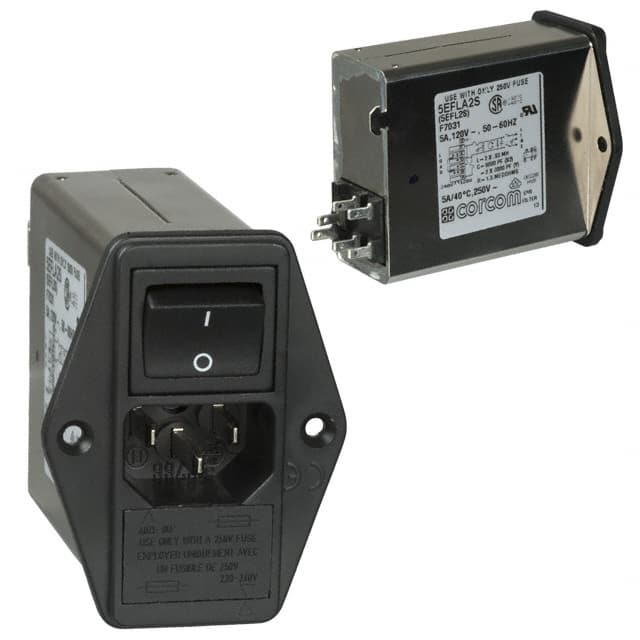 5EFLA2S PWR ENT MOD RCPT IEC320-C14 PNL