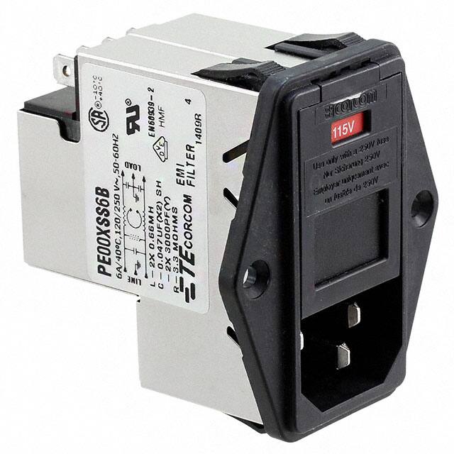 6-6609930-5 PWR ENT MOD RCPT IEC320-C14 PNL