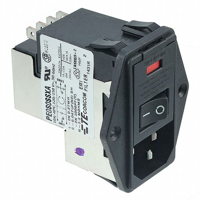 6-6609929-7 PWR ENT MOD RCPT IEC320-C14 PNL