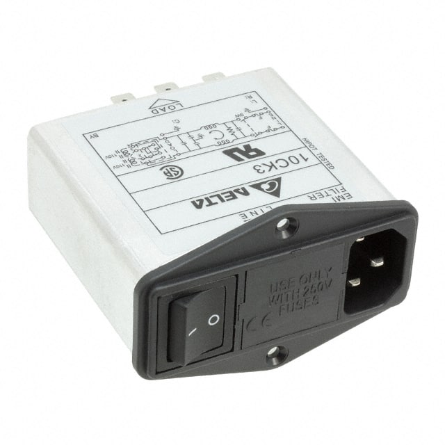 10CK3 PWR ENT MOD RCPT IEC320-C14 PNL