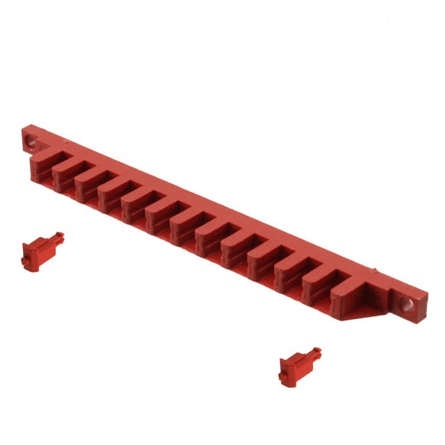 926495-2 CONN DIN RECEPT KEYING BLOCK RED
