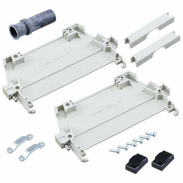 826198-1 CONN DIN CABLE HOOD ASSY GRAY