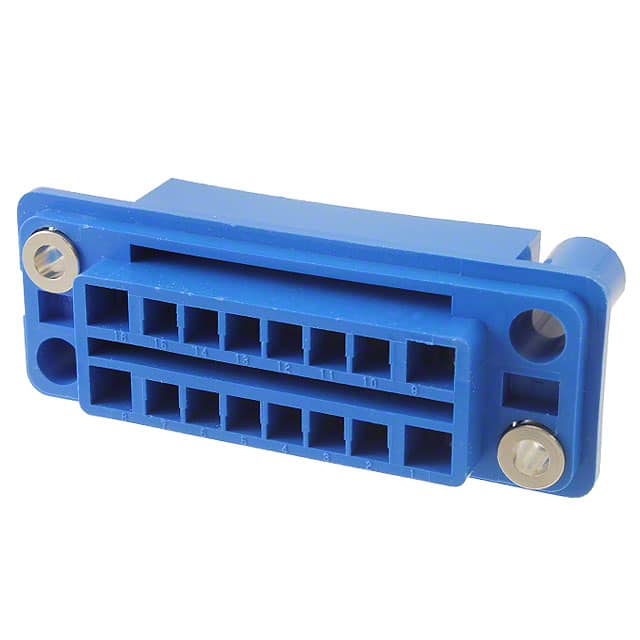 5172068-3 CONN RCPT HSG DRAWER 16POS BLUE