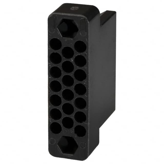 201356-1 CONN 20POS BLACK PNL MNT