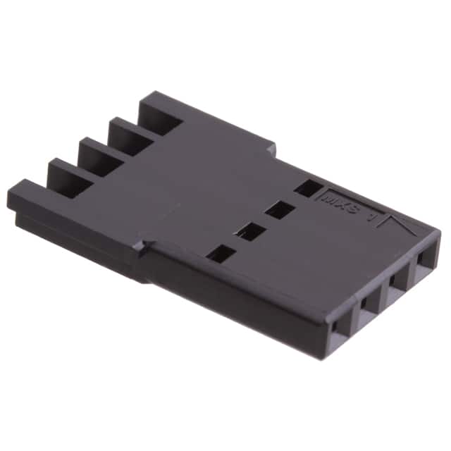 0467090004 CONN RCPT HSG 4POS BLACK IN-LINE